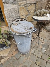 Metallmülleimer H 70cm Deko