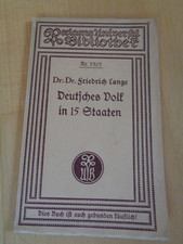 @ DR. FRIEDRICH LANGE - deutsches Volk in 15 Staaten @ G