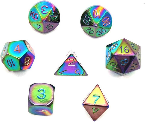Rpg würfel set 7tlg metall - set,