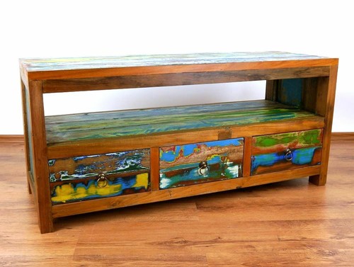 Teak holz sideboard bank - sideboard,tv,