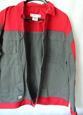 Arbeitsjacke Herren Grau- Rot