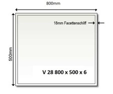 Glasbodenplatte Vorleger V28