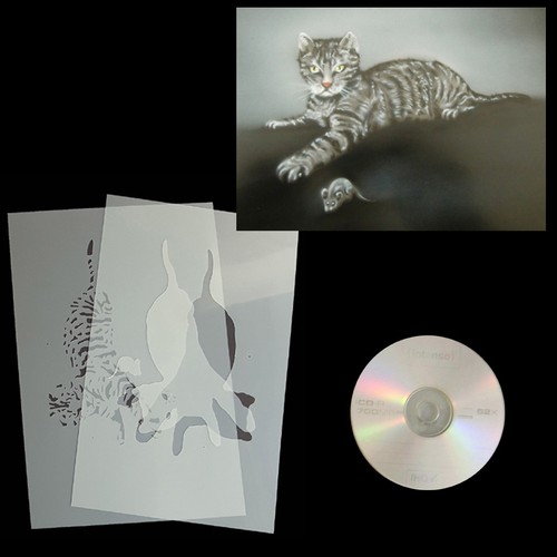 Airbrush schablone step - schablone, by