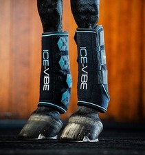 Horseware Ice-Vibe Boot black neues Model 2025 Kühlgamasche Vibrationsgamasche