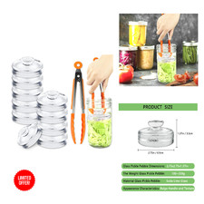 10 Stück Glasgewichte mit