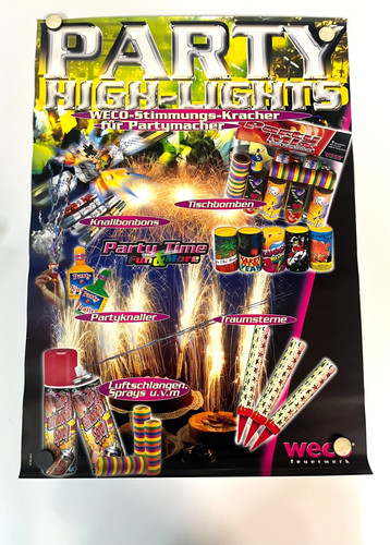 Weco feuerwerk poster - feuerwerk,