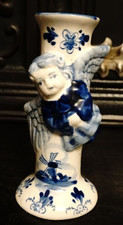 Delft Vase Kerzenhalter Angel