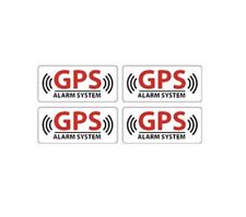 4x GPS ALARM SYSTEM Sticker