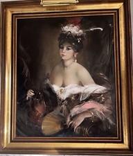 Dame Im Theater Gerahmtes