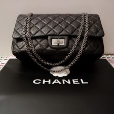 CHANEL HANDBAG MADEMOISSELE 2.55 MAXI  IN BLACK VITAGE LOOK