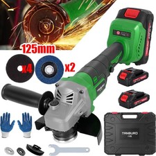 125MM Winkelschleifer Akku Trennschleifer Schleifmaschine Flex mit 21V Akkus*2