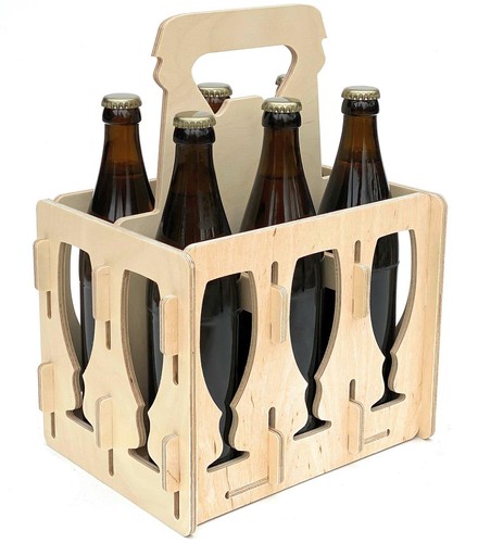 Bierträger holz flaschen - 6,