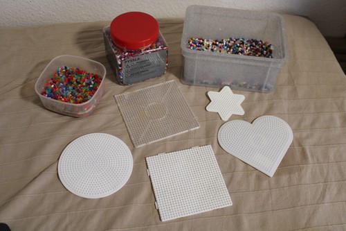 Bügelperlenset herz stern - bügelperlenset,