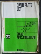 Claas 3-reihiges Maisgebiss Ersatzteile-Katalog