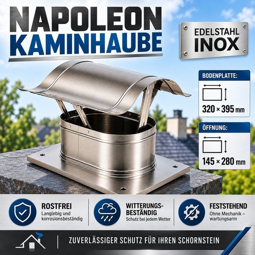 Napoleon kaminhaube edelstahl - napoleon,
