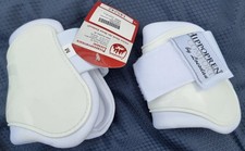 Streichkappen  1 Paar - Gr. M - Weiß - Hippropren Comfort Gamaschen - Neu