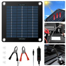 12V 80W Solarpanel Ladegerät für kfz Autobatterie, tragbares Solarmodul Aufladen