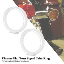 Chrom blinker visier - chrom, zierring