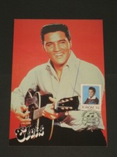 Ersttags Maxi Postkarte mit  Elvis Presley  Briefmarke  St.Vincent 16 Aug. 1985