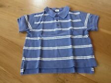 hessnatur Poloshirt,  kurzarm, blau/weiß gestreift, Gr. 104, wie neu