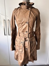 Khujo Mantel Übergangsmantel Gr.S Braun Gewachst