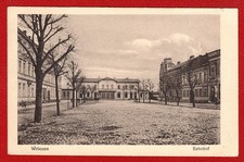 Alte AK S/W  Wriezen Bahnhof