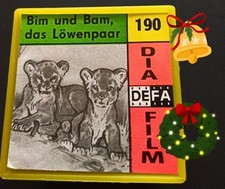 Diafilme " Bim Bam das Löwenpaar " POUVA MAGICA ROLLFILM Defa DDR TOP ZUSTAND