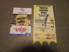 VIP Ticket Nürburgring mit original Unterschrift Lutz Bernau FIA Europameister