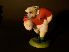 Englischer Bulldog von R. Harrop, Figur Rugby LIONS