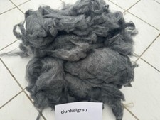 200g Kammzug Vlies dunkelgrau