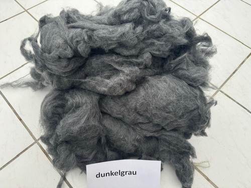 200g kammzug vlies dunkelgrau - kammzug,