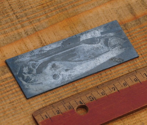 Oldtimer druckplatte klischee - oldtimer,