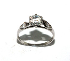 Damen 9 Karat Weißgoldring