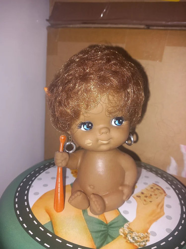 Vintage gummi puppe - vintage,