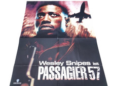 Passagier 57 Altes Vintage Kino Film Plakat Poster A1 Gefaltet