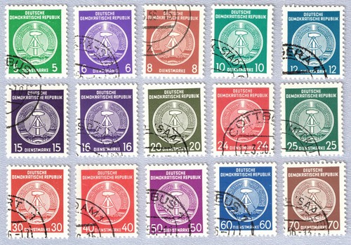Ddr gdr official stamps set - ddr,