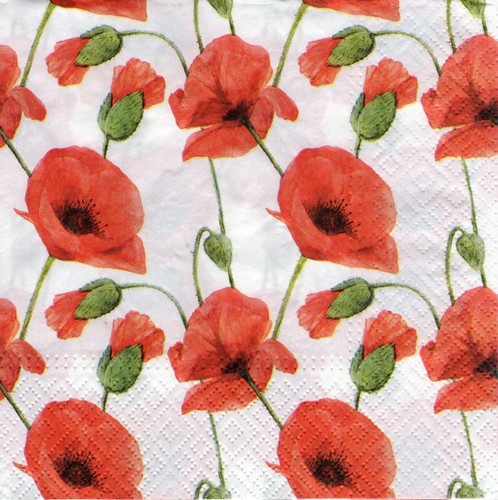 Servietten mohnblumen - 3,