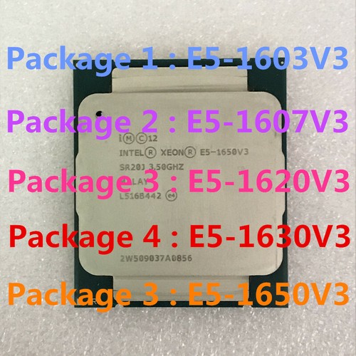 Intel xeon 1603v3 1607v3 - xeon, e5-1607v3