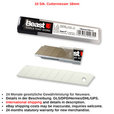1-10 Stk. Cuttermesser 18mm