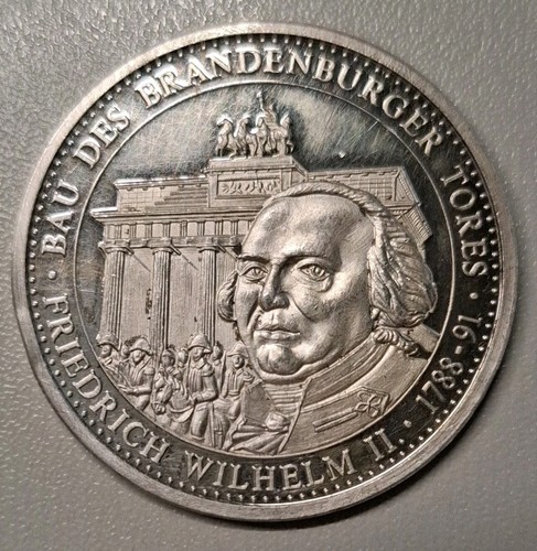 Silbermedaille bau des - "bau,
