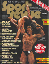 Sport Revue 05/1986 Bodybuilding Ralf Möller, Lee Haney Poster