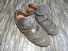MOMINO Anthrazitfarbene Schuhe Sneaker Klett vintage Optik Fußball  Gr.32
