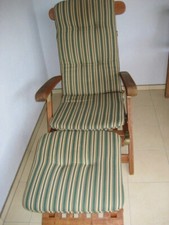 Deckchair, Gartenliege aus Holz, Sonnenliege oder Gartenstuhl, Gartenmöbel