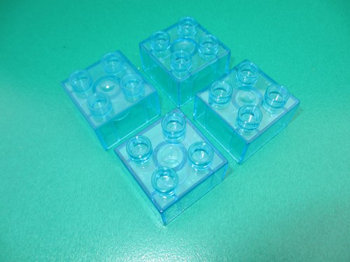 Lego duplo baustein 2x2 - 4x,