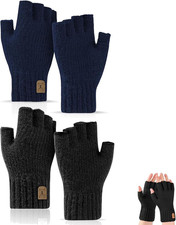2 Paar Fingerlose Handschuhe
