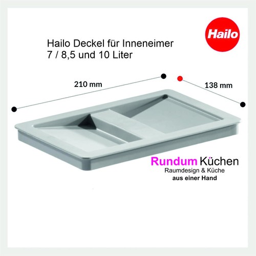 Deckel 210x138x14mm hailo - deckel,