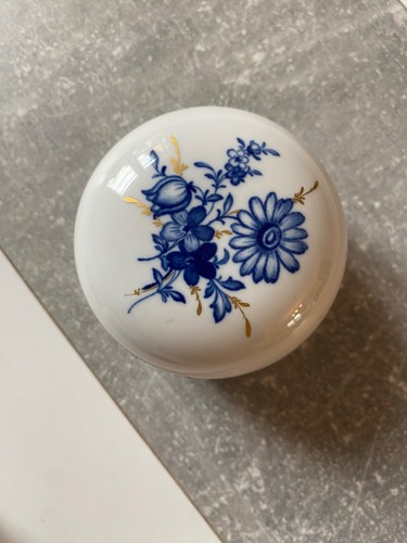 Meissen porzellan dose blau - meissen,
