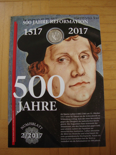Bund brd numisblatt 2017 mit - brd, 2/2017