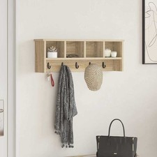 Wandgarderobe Flur Garderobe mit Kleiderhaken Kleiderstange Diele Wandregal Neu