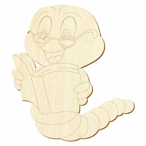 Holz bücherwurm deko - holz,